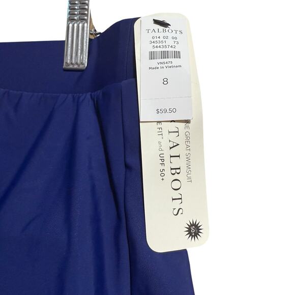 NWT Miraclesuit + Talbots collaboration navy blue swim skirt Size 8 - Picture 3 of 9